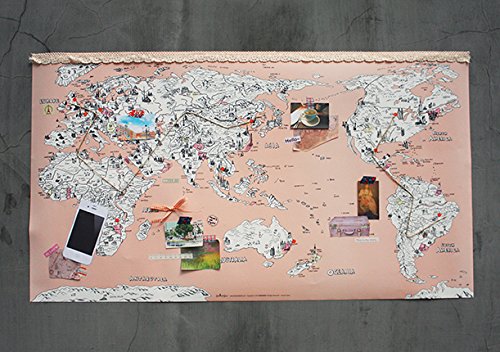 Amazon.co.jp: ウォールデコレーション おしゃれな世界地図